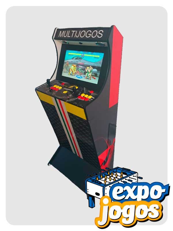 Fliperama personalizado para aluguel em eventos corporativos e ativações de marca em São Paulo – ExpoJogos.