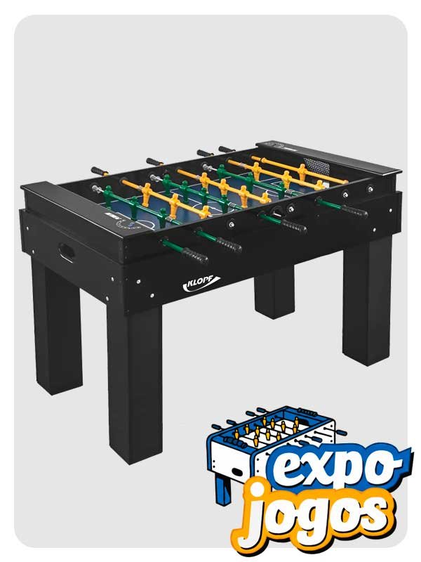 Mesa de pebolim premium para aluguel em eventos corporativos e sociais em São Paulo – ExpoJogos.