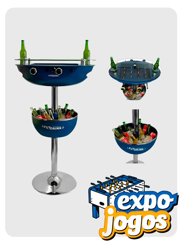 Mesa de Air Game com placar eletrônico e LEDs para aluguel em eventos corporativos em São Paulo
